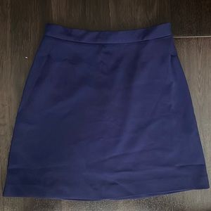 Banana Republic Short Blue Skirt with Ruffle Trim